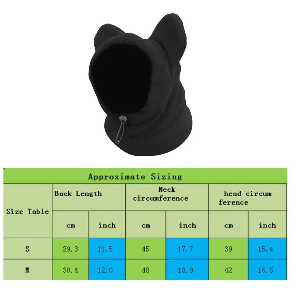 Fleece Bat Hat for Dogs & Cats – Warm Adjustable Pet Cap