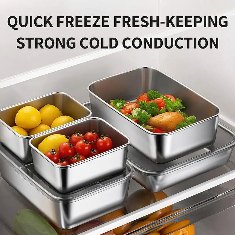 Stainless Steel Food Storage Container with Airtight Lid Food Storage Container Nixie