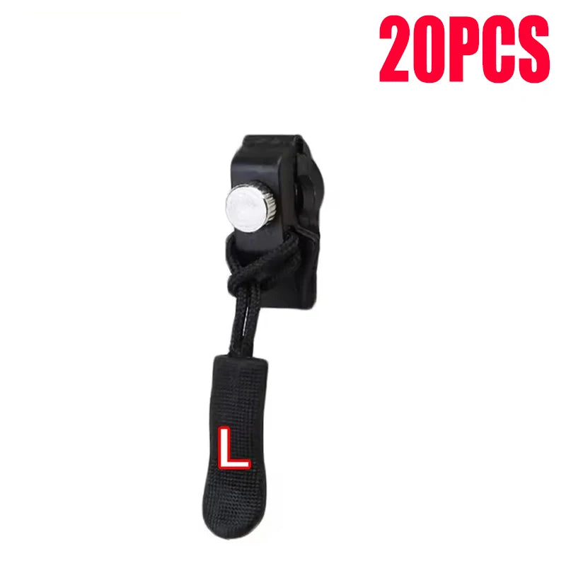 Zipper Repair Kit 3–60 Pcs | Replacement Slider Pull 3 Sizes