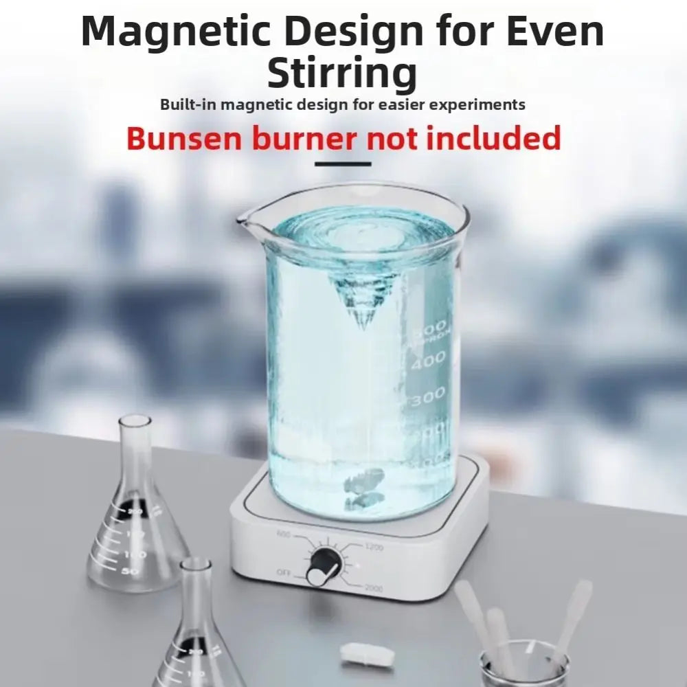 Nixie Magnetic Stirrer 2000RPM Brushless DC Lab Mixer + Bar Magnetic Lab Stirrer Nixie