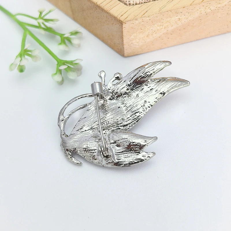 Purple Crystal Butterfly Brooch – Elegant Luxury Fashion Pin Crystal Brooch Pin Nixie