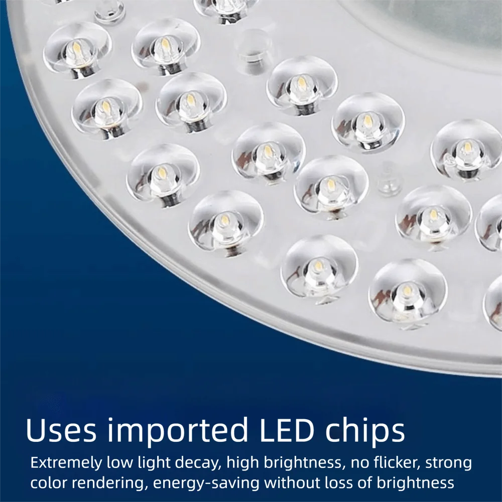 Round LED Panel Light 20W–100W Dimmable Flush Mount Ceiling