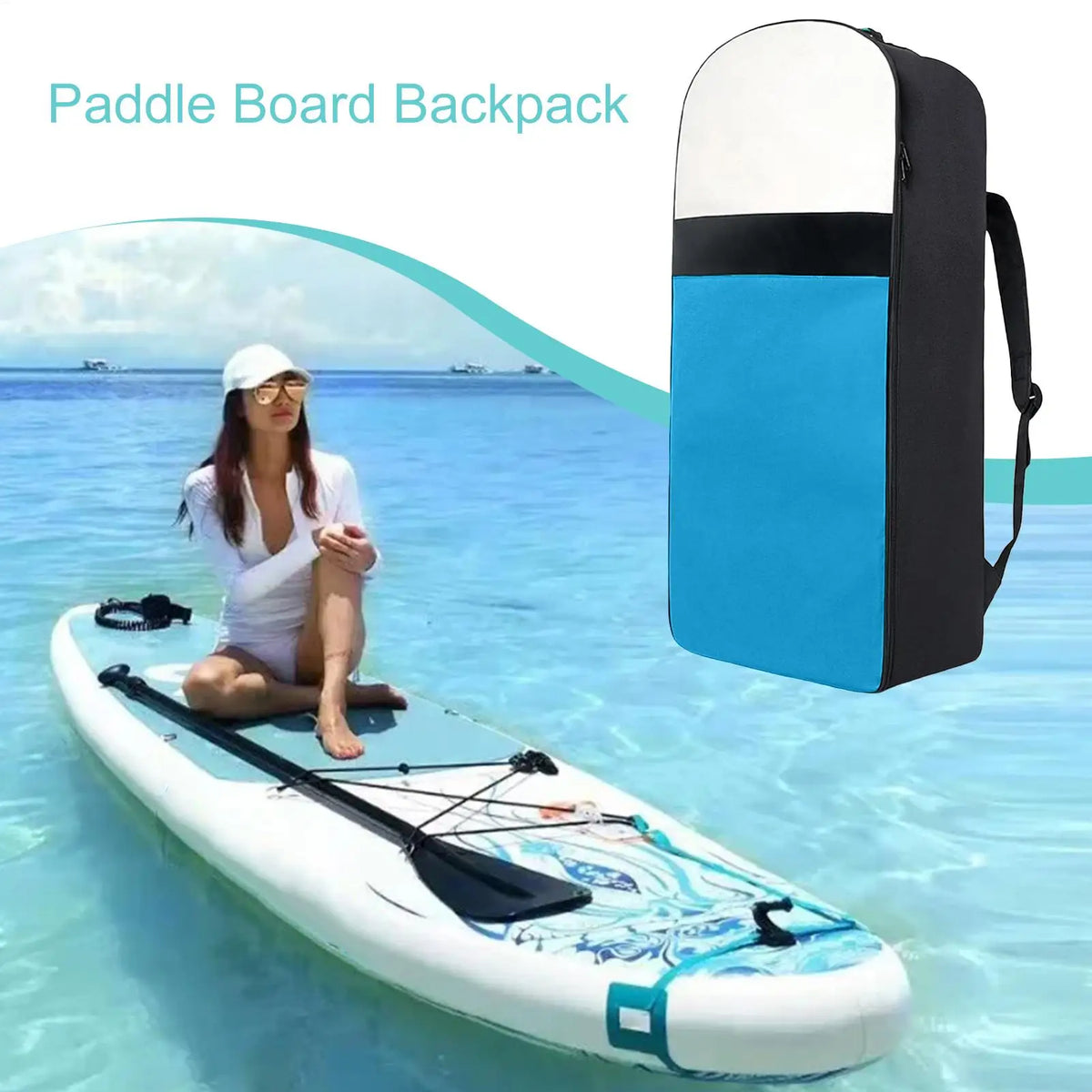 Nixie Large SUP Paddle Board Backpack – 600D Oxford Cloth SUP Board Backpack Nixie