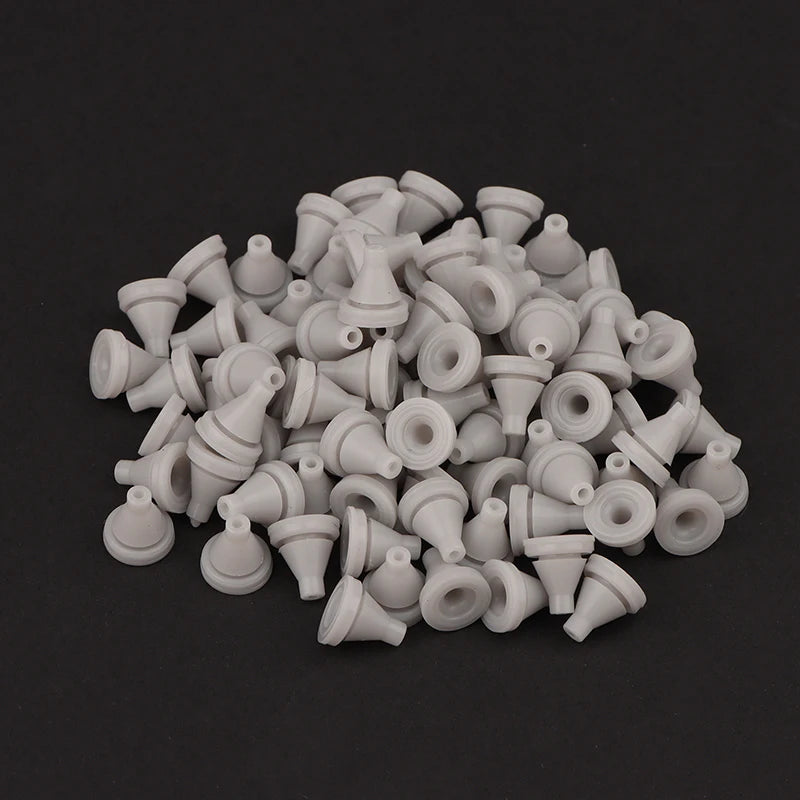 50pcs Silicone Shower Head Nozzle Replacements – 4mm Spray Parts Shower Nozzle Replacement Nixie Gray