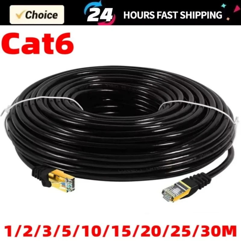 Cat6 Ethernet Cable 1000Mbps RJ45 LAN for PC, PS5 & Router Ethernet LAN Cable Nixie