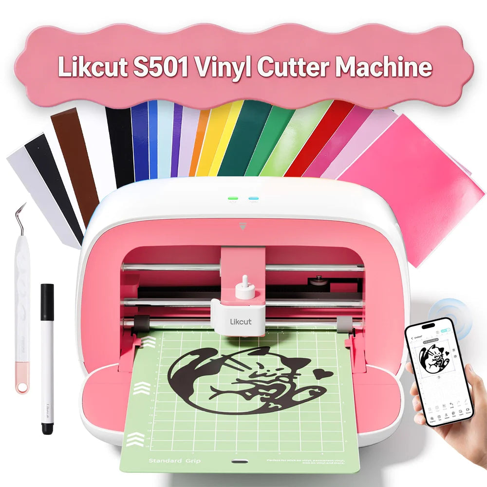 Likcut S501 Vinyl Cutter Machine for DIY Crafts & Stickers Vinyl Cutting Machine Nixie