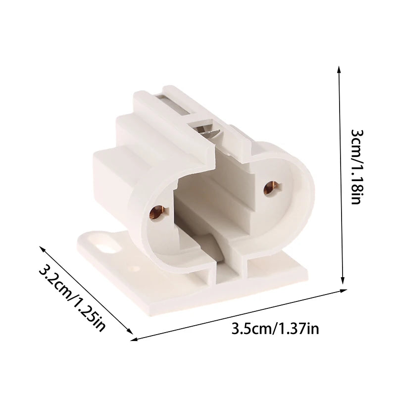 G23 Lamp Socket 2-Pin Plug-In for H & U Tube CFL Bulbs – 2PCS Lamp Socket Base Nixie White