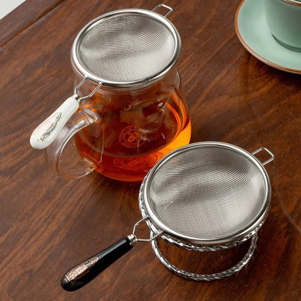 304 Stainless Steel Fine Mesh Strainer with Long Handle Kitchen Mesh Strainer Nixie