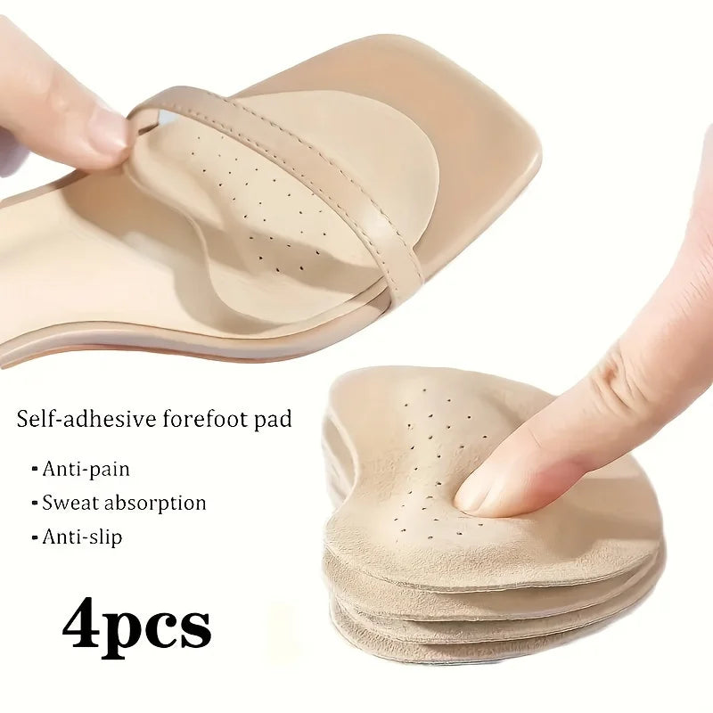 4-Pack Memory Foam Forefoot Pads for High Heels & Sandals Forefoot Insoles Nixie 4pcs