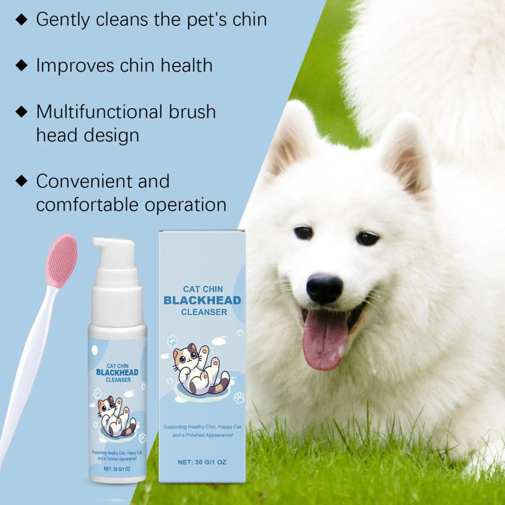 Cat Chin Cleaner 30g – Gentle Pet Chin Lotion & Brush Kit Pet Grooming Kit Nixie Default Title