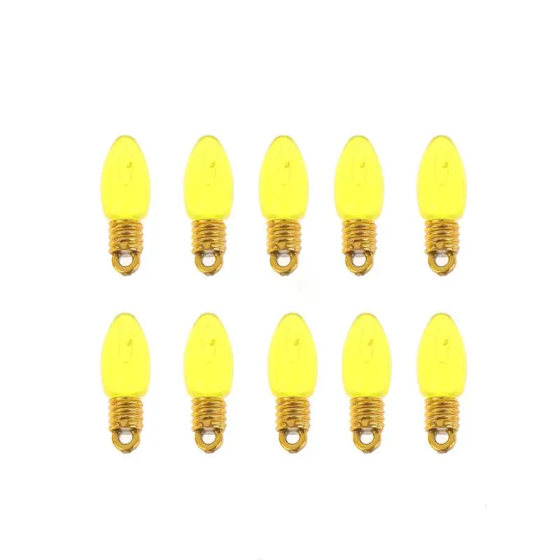 Mini Colorful Plastic Bulbs 10 Pcs – Reusable Christmas Decor