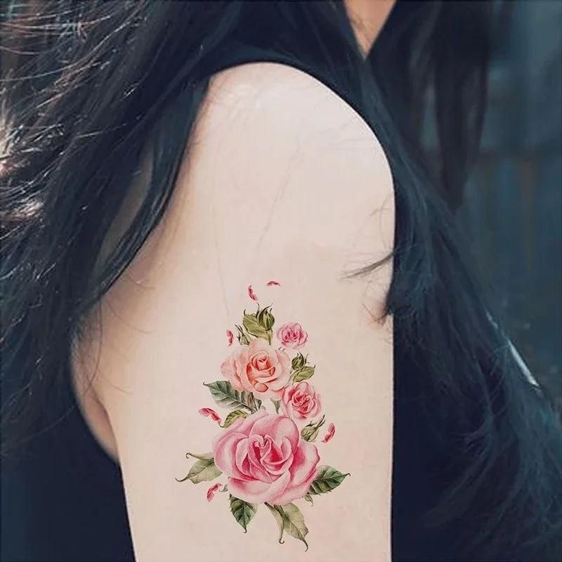 Waterproof Temporary Tattoo Stickers – Floral & Butterfly Temporary Tattoo Sticker Nixie
