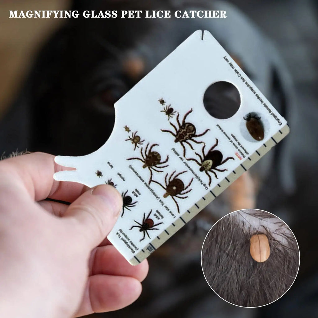 Tick Remover Card with Magnifying Glass for Dogs & Cats Pet Tick Remover Nixie
