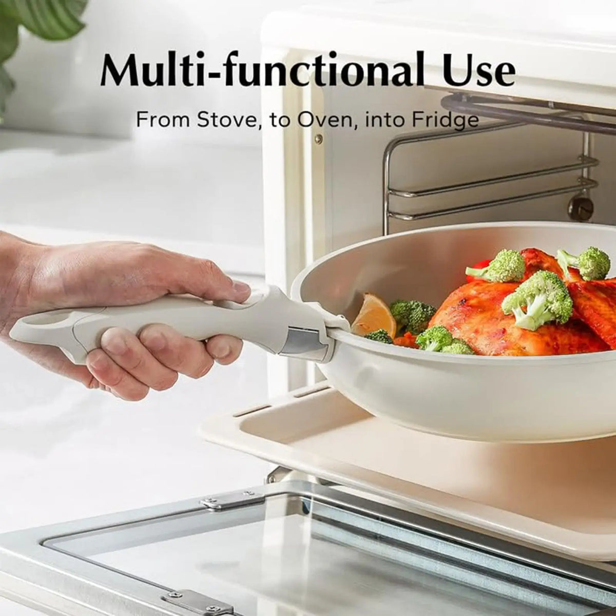 Detachable Universal Pot Handle – One-Click Cookware Grip Cookware Handle Nixie