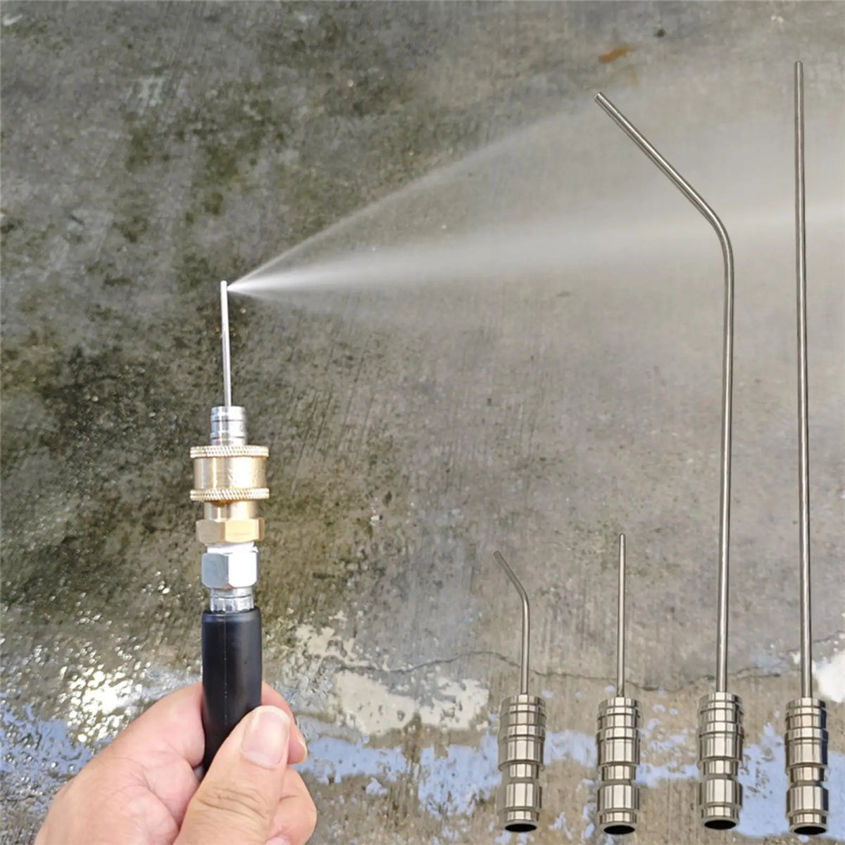 4-Piece Quick Connect Pressure Washer Nozzle Set & Extension Rod Pressure Washer Nozzle Set Nixie