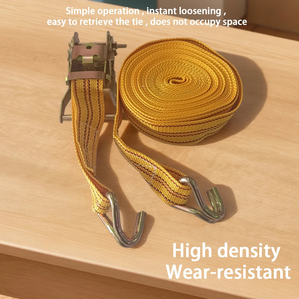 Double Hook Ratchet Cargo Straps – Heavy-Duty Tie Down 3–10m Ratchet Cargo Straps Nixie