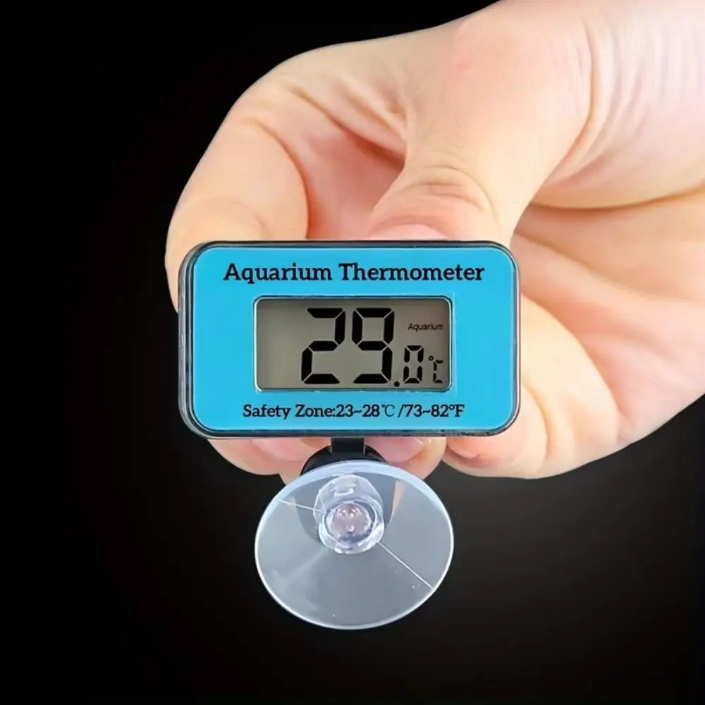 LCD Aquarium Thermometer with Suction Cup – Waterproof Fish Tank