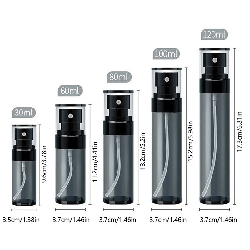 Refillable Travel Spray Bottle 30–120ml – Perfume Atomizer Mist Travel Spray Bottle Nixie