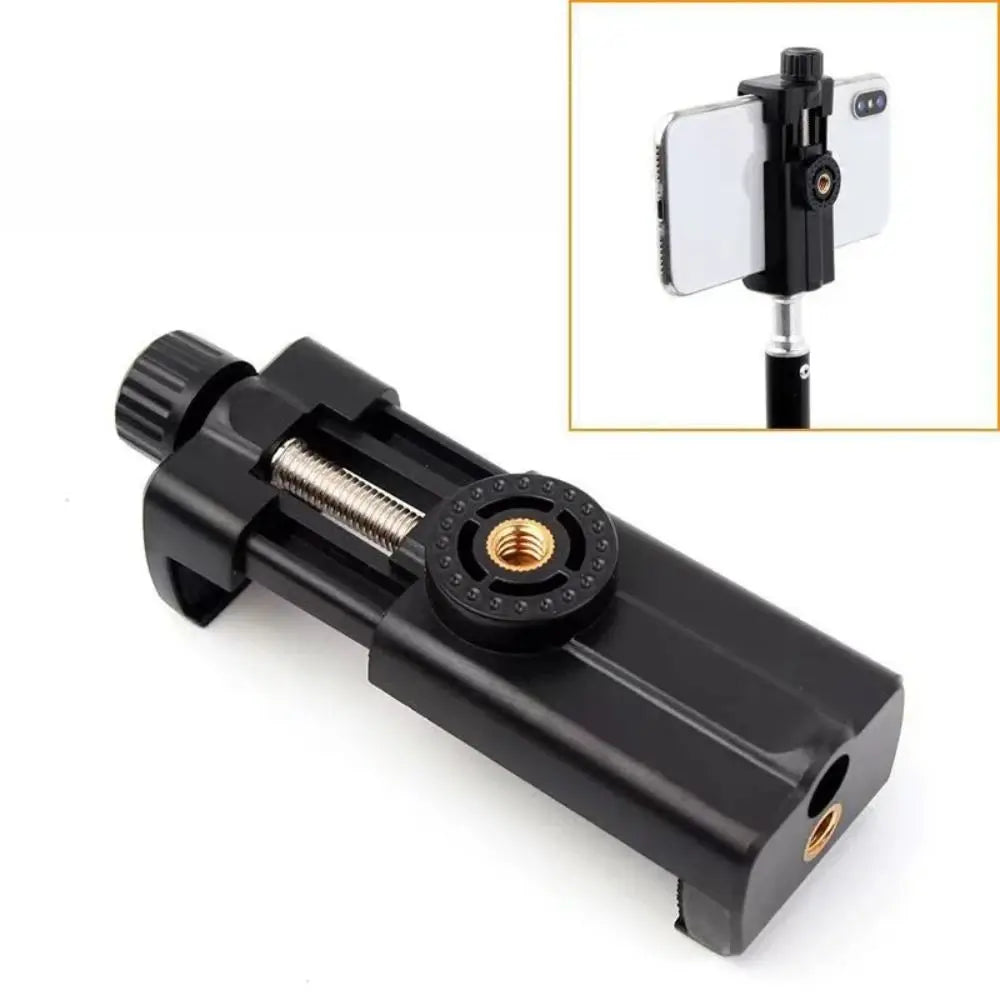 Universal 1/4" Screw Tripod Phone Holder Clamp for Vlogging