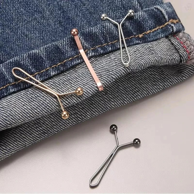 4PC Invisible Adjustable Waist Clips for Jeans & Skirts Waist Adjuster Clip Nixie
