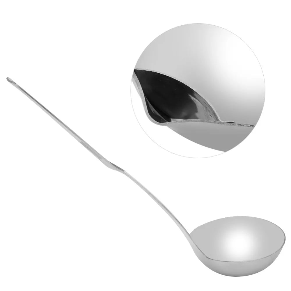 304 Stainless Steel Oil Separator Ladle – 12-Inch Grease Strainer