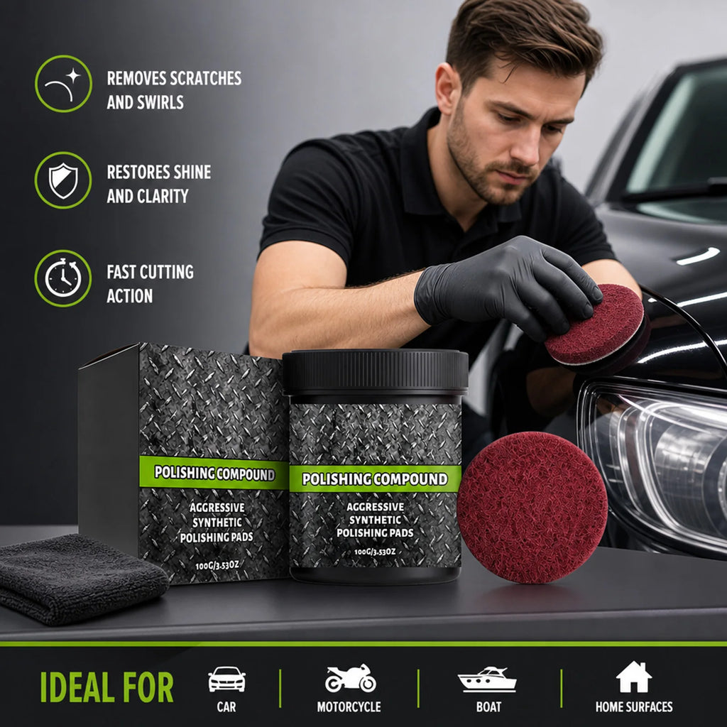 Polishing Compound Kit – Car Paint, Metal & Surface Polish Polishing Compound Kit Nixie
