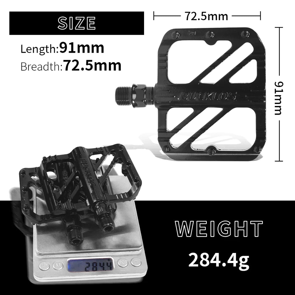 Aluminum Flat Bike Pedals MTB & Road – R36 R27 M29 DU Bearing Flat Bike Pedals Nixie