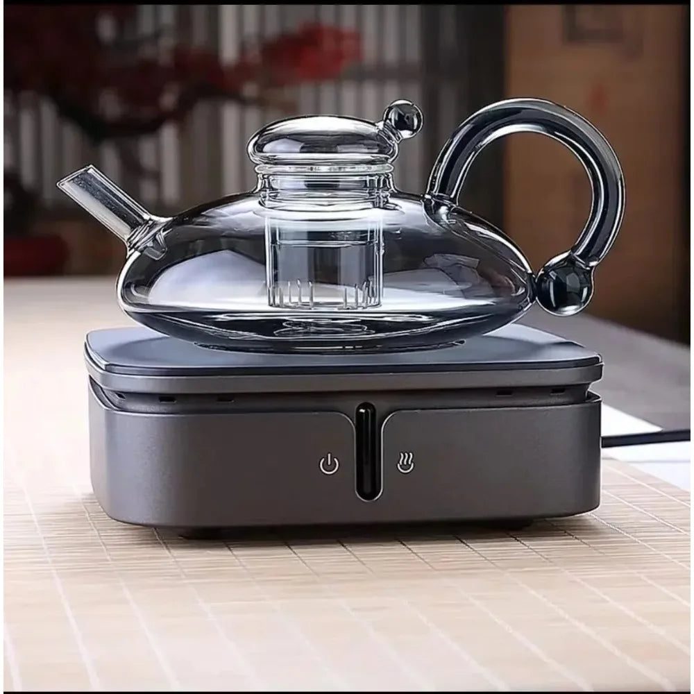 Clear Glass Teapot with Infuser – Heat Resistant Loose Leaf Tea Glass Teapot Nixie