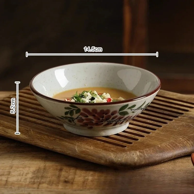 Vintage Ceramic Dipping Bowls – Underglaze Small Dishes | Nixie Ceramic Dipping Bowl Nixie D