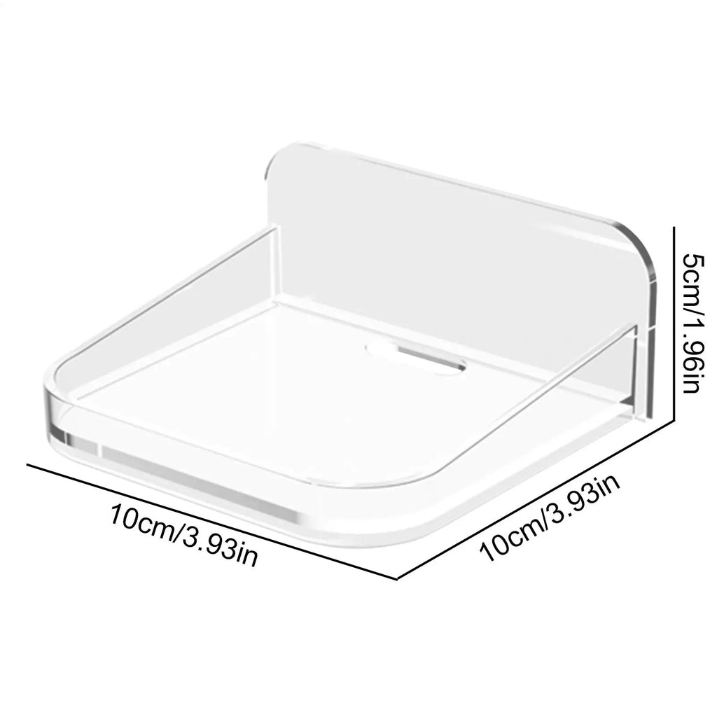 No-Drill Acrylic Wall Shelf & Security Camera Bracket