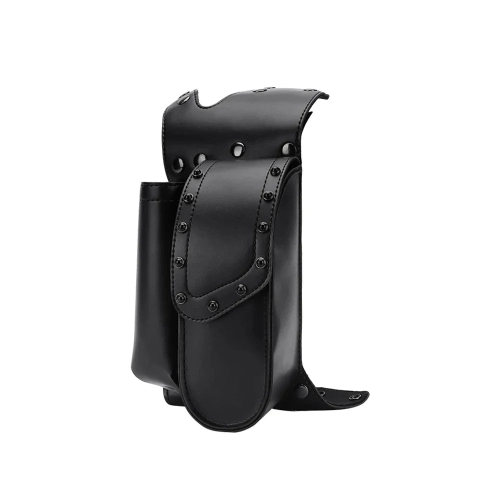 KEMITOUR Waterproof PU Leather Motorcycle Crash Bar Saddlebags Motorcycle Saddlebag Nixie left (brake side)