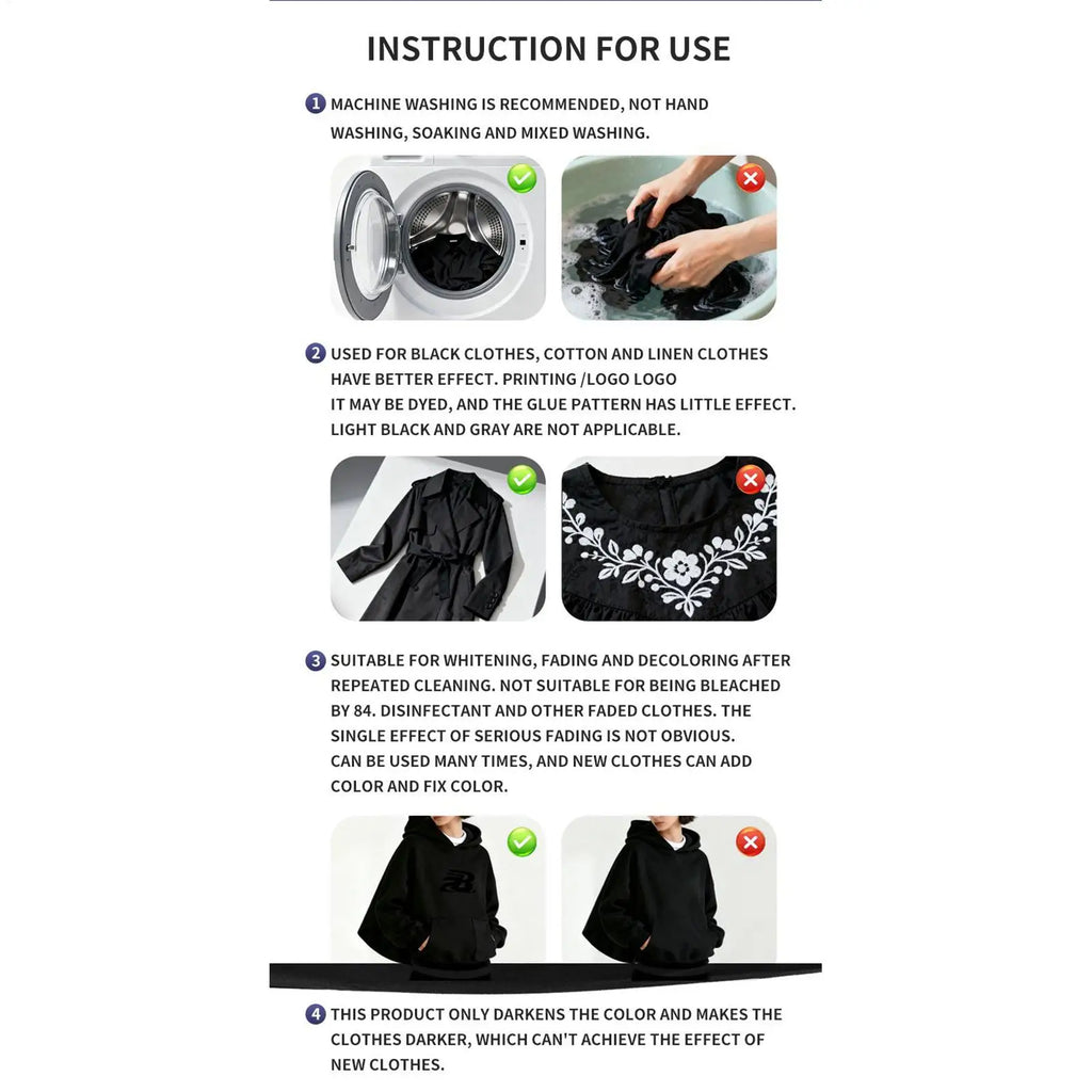 Black Fabric Dye Sheets 10pk – Color Restorer & Dye Catcher