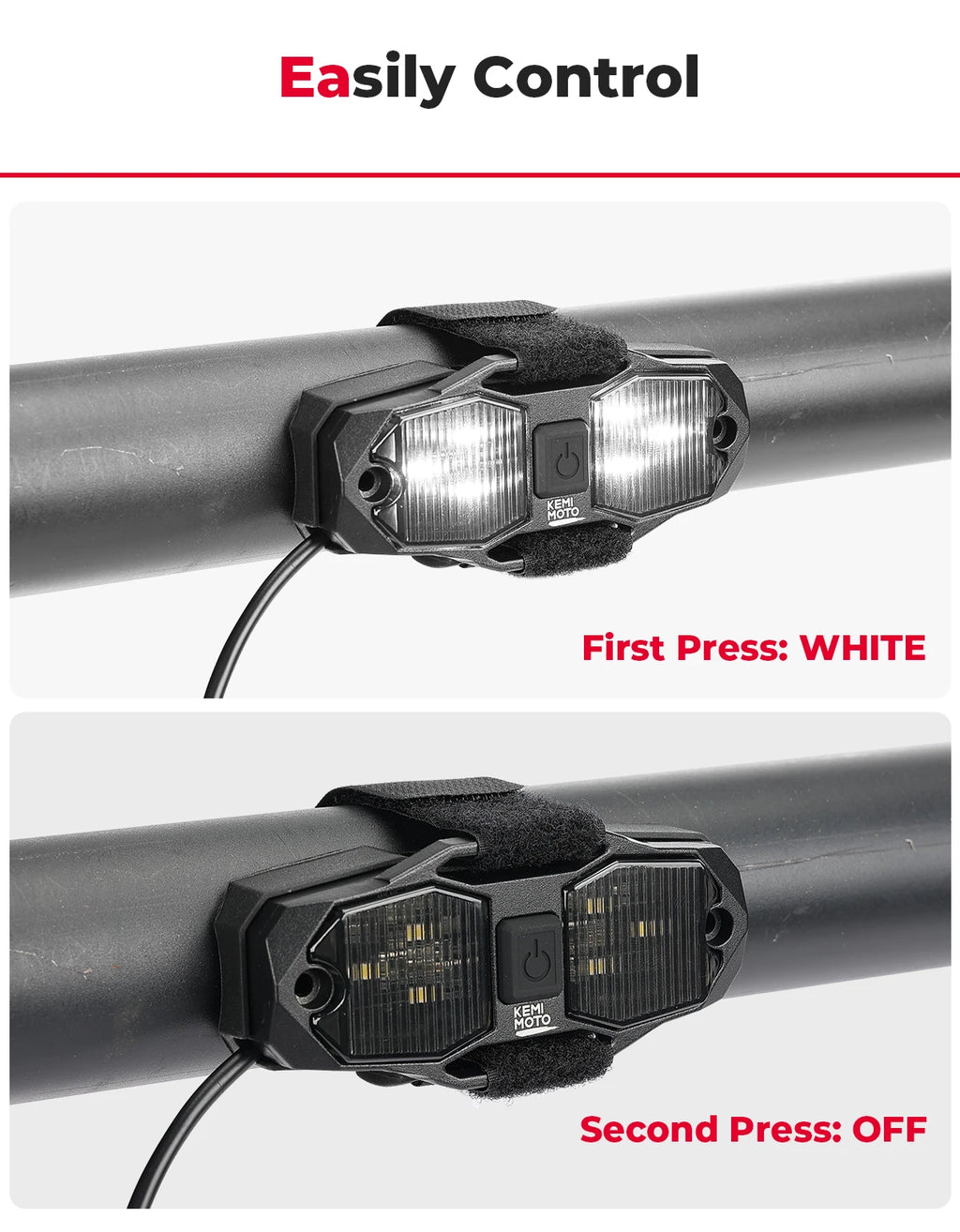 KEMiMOTO UTV LED Dome Light IP65 Waterproof – RZR & Maverick X3 UTV LED Dome Light Nixie