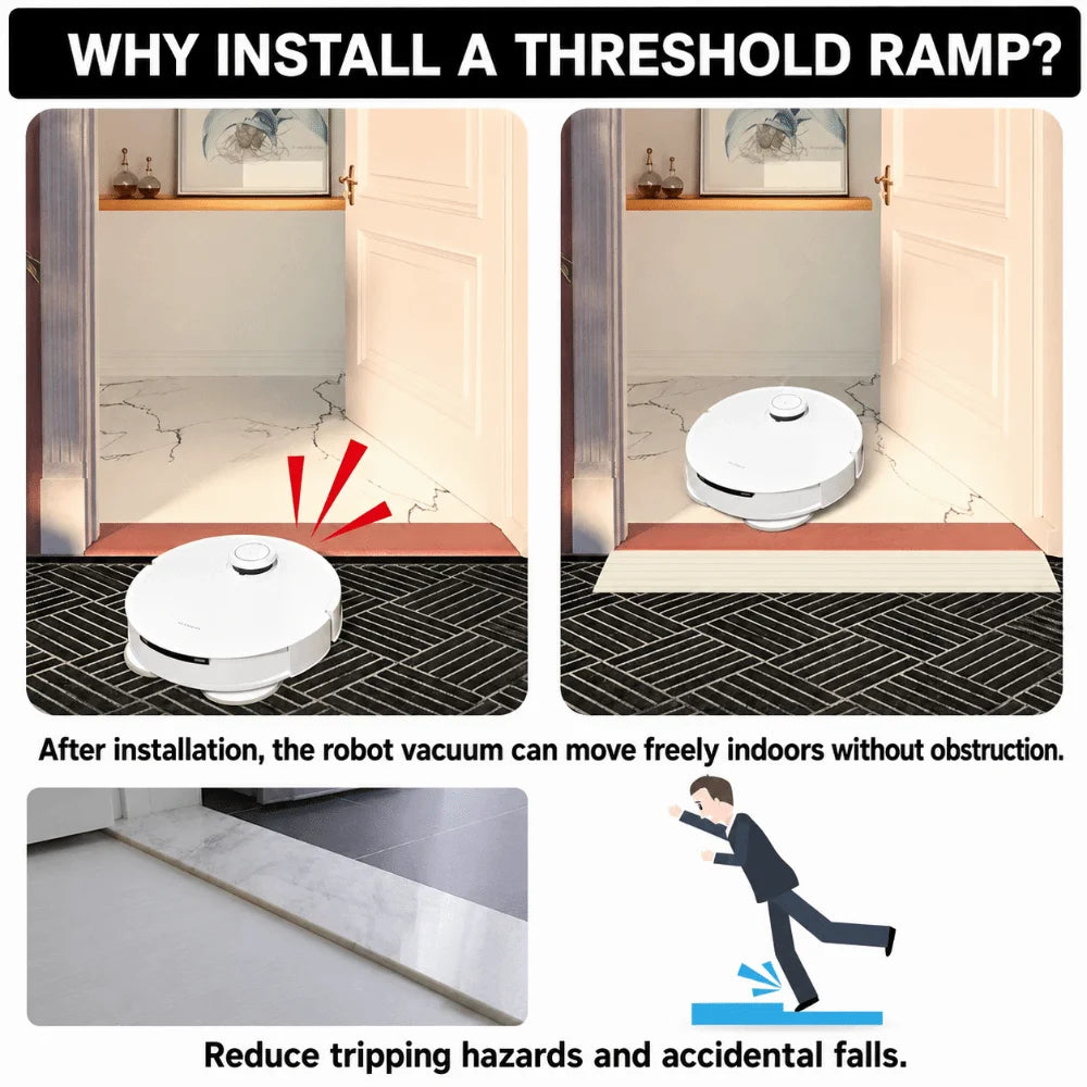 1M Silicone Threshold Ramp Strip – Self-Adhesive Anti-Slip Threshold Ramp Strip Nixie