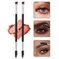 Dual-Head Eyeliner Eyebrow & Eyelash Makeup Brush – Nixie Makeup Brush Nixie black Wool Fiber