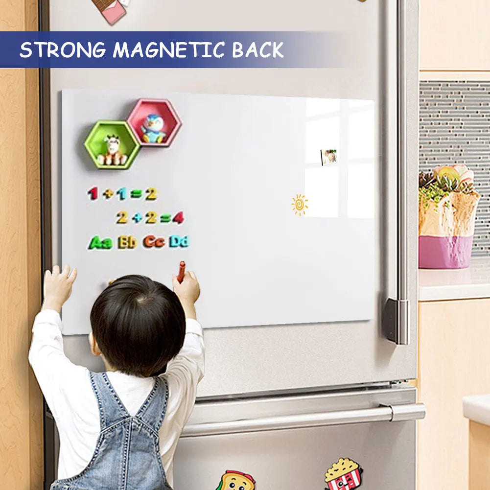 Magnetic Dry Erase Whiteboard Sticker 24x18" with Markers Kit Dry Erase Whiteboard Nixie