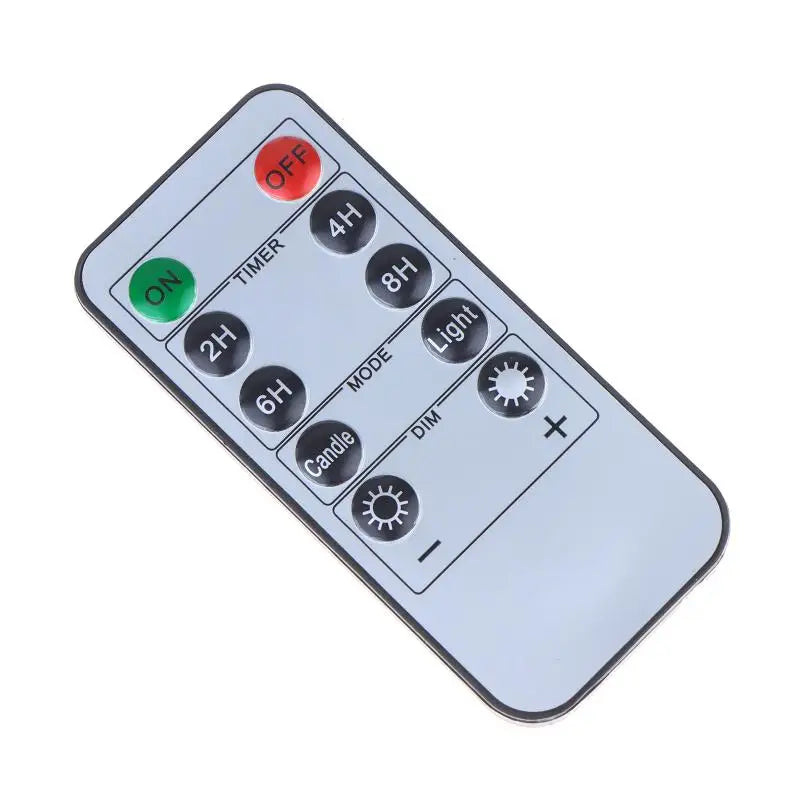 10-Key LED Candle Remote Control with Timer – Flameless