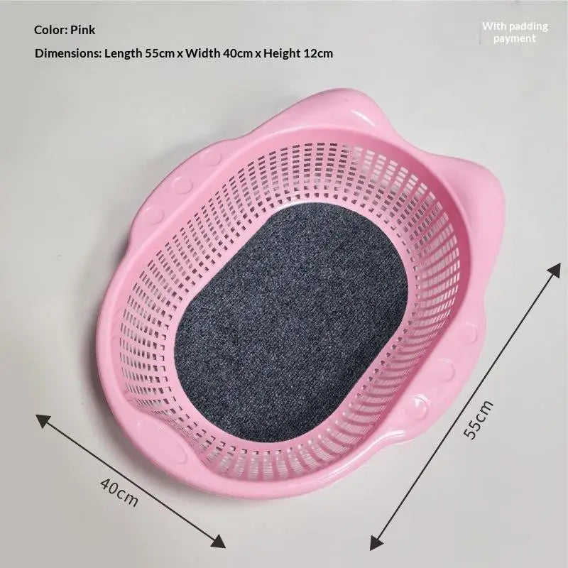 Breathable Plastic Cat Bed with Soft Fleece Cushion | Nixie Cat Bed Nixie