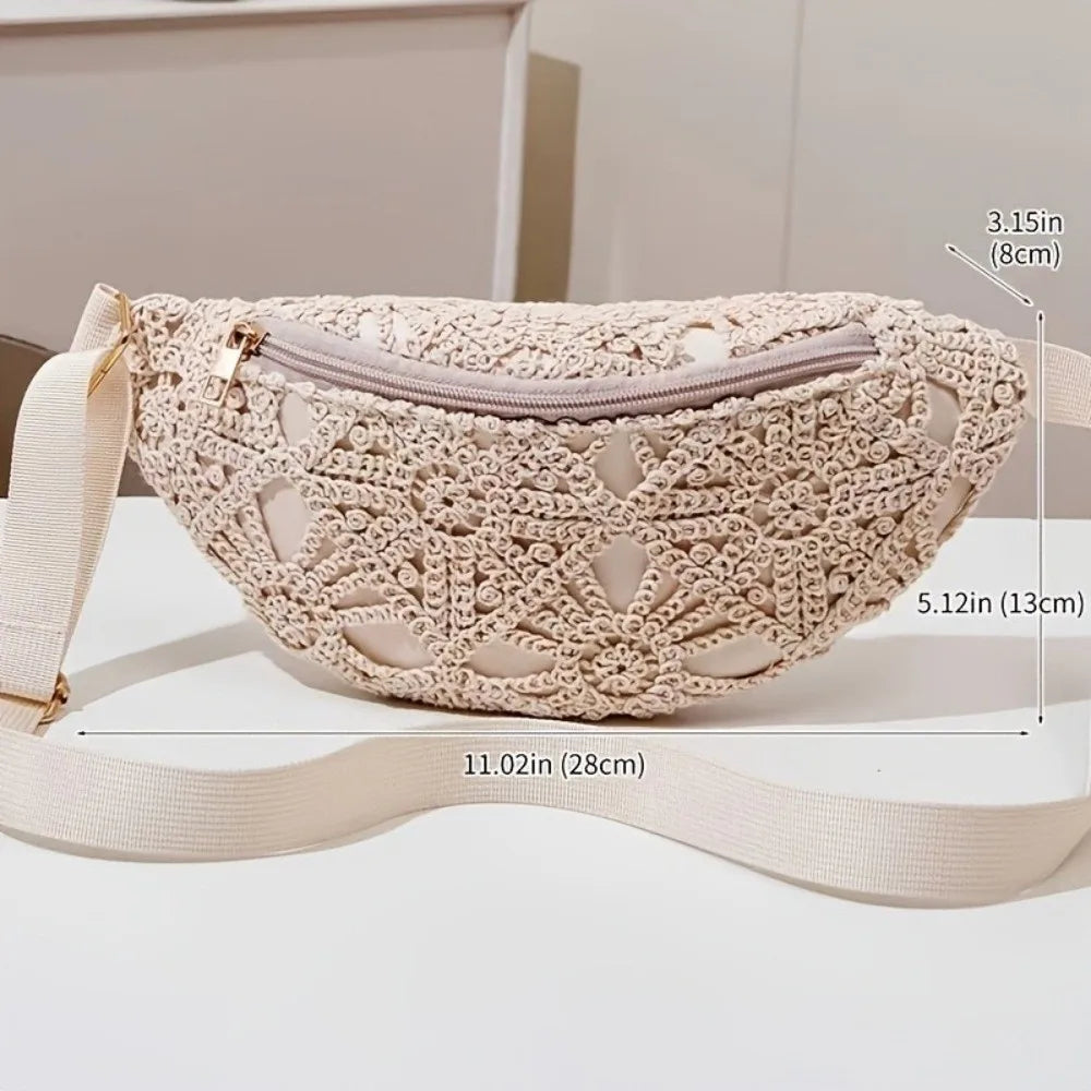 Bohemian PU Leather Waist Bag – Crossbody Beach Chest Bag Waist & Crossbody Bag Nixie