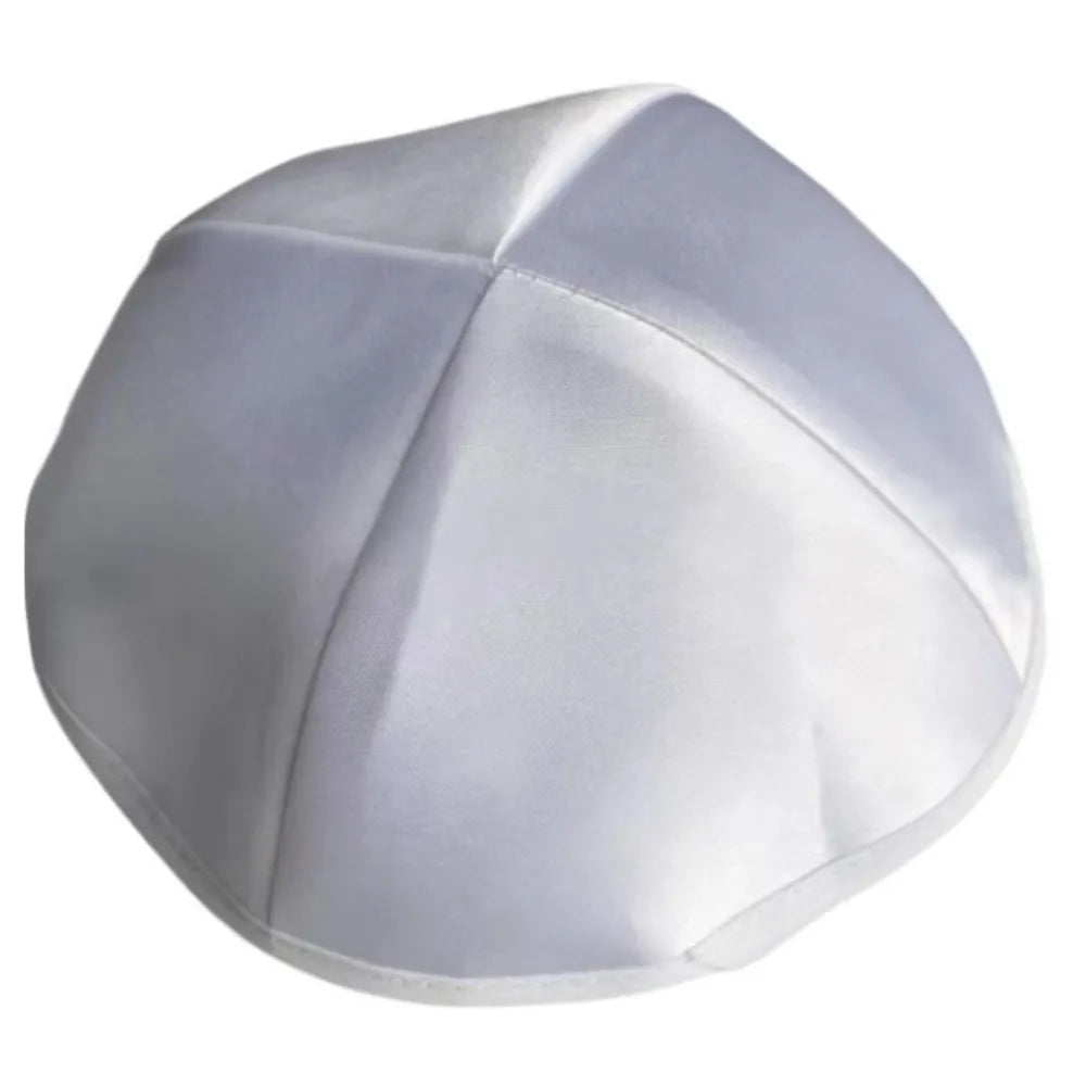 Satin Kippah Yarmulke – Lightweight Round Dome Head Cover Religious Head Cover Nixie Style 1