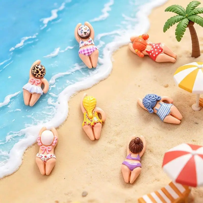 Mini Bikini Girl Resin Figurines 7/14pcs – DIY Craft Decor Resin Craft Figurines Nixie
