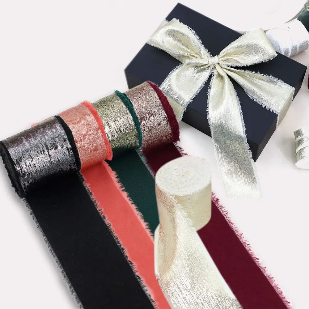 5 Yards Silk-Style Ribbon 3.8cm – Hair Bows, Gift & DIY Crafts Craft Ribbon Nixie