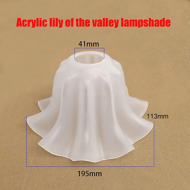 E27 Acrylic Bell Orchid Lampshade – DIY Chandelier Replacement Lamp Shade Nixie Default Title