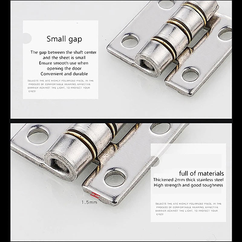 304 Stainless Steel Miniature Flat Hinge – Doors & Cabinets Door Hinge Nixie