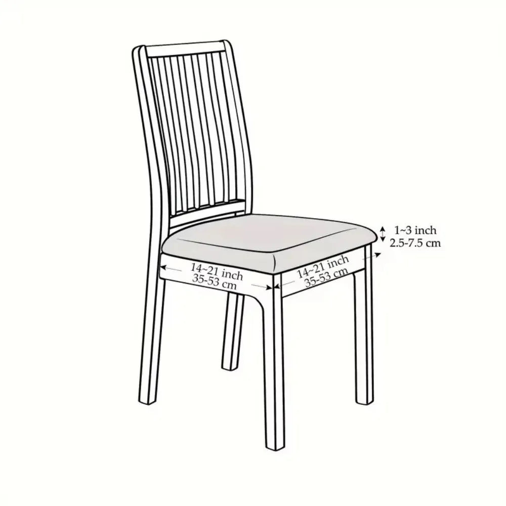 Jacquard Dining Chair Seat Cover – Nordic Slipcover Chair Seat Cover Nixie