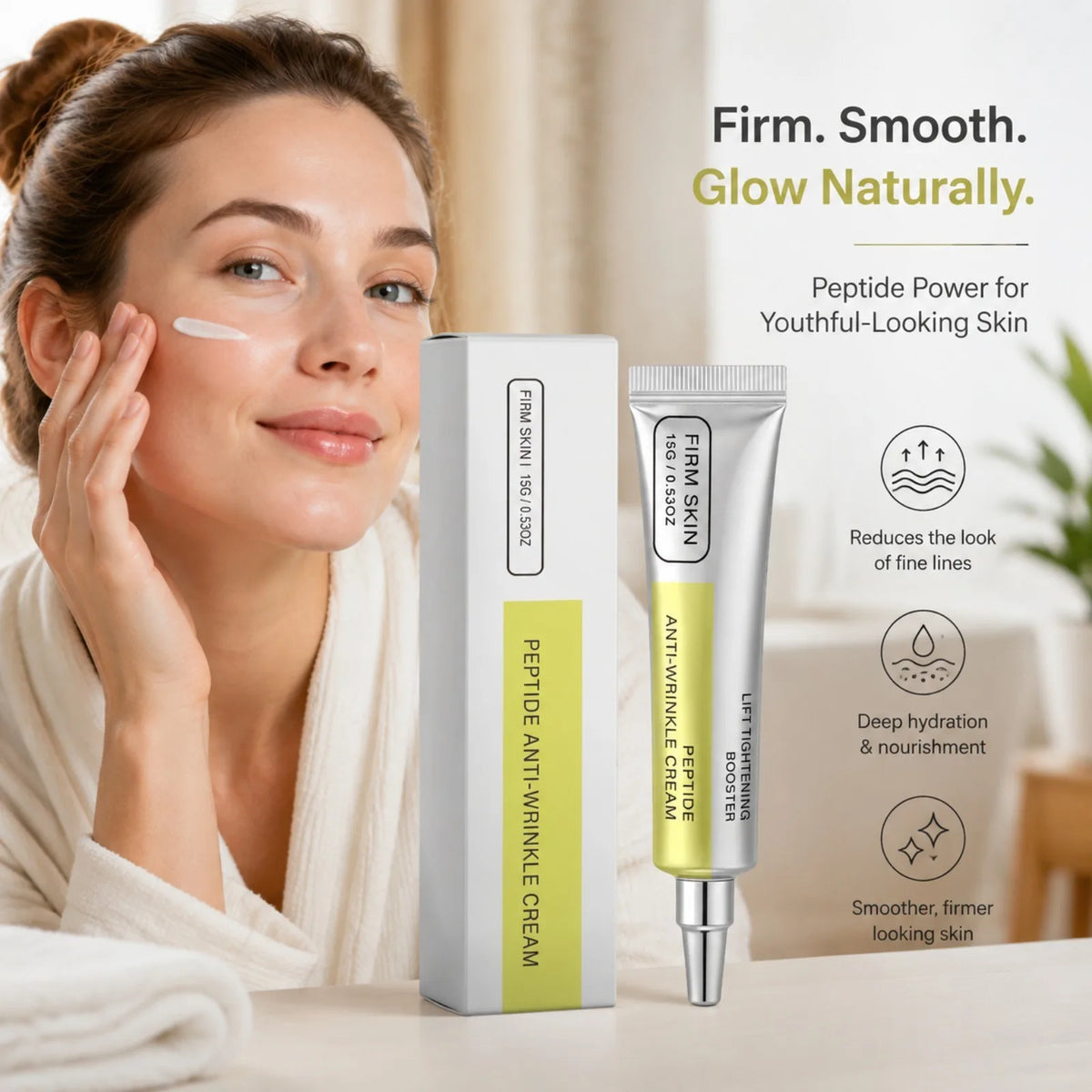Peptide Retinol Face Cream – Firming Hydrating Moisturizer Face Moisturizer Cream Nixie