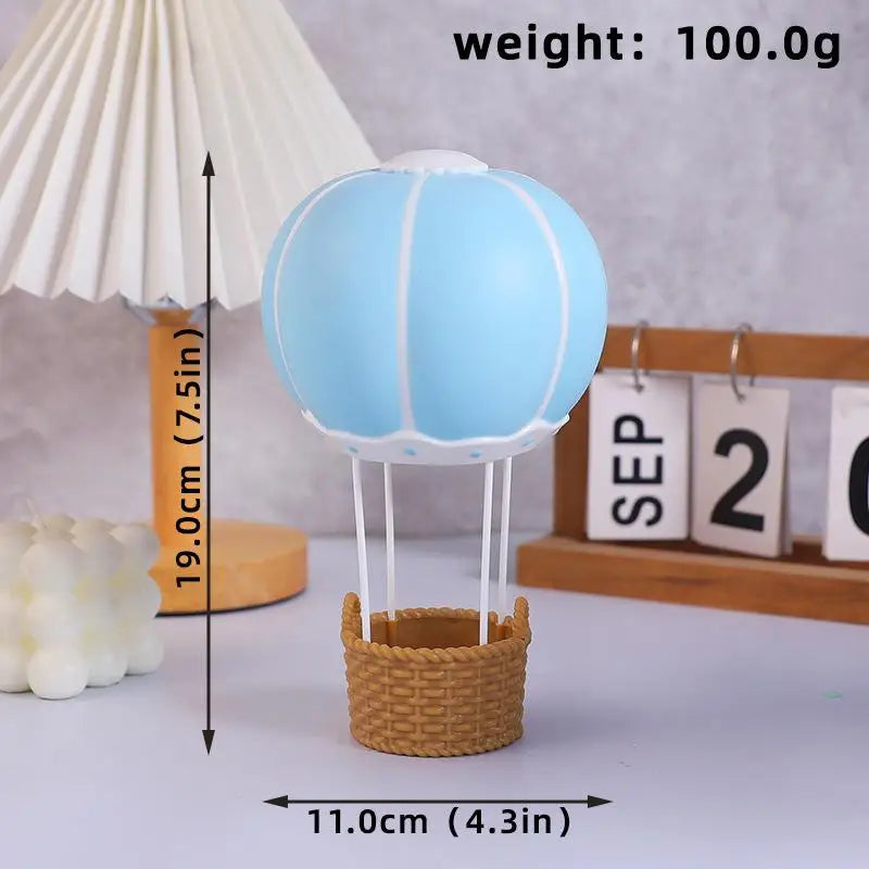 Hot Air Balloon Bear Cake Topper – Gender Reveal & Birthday