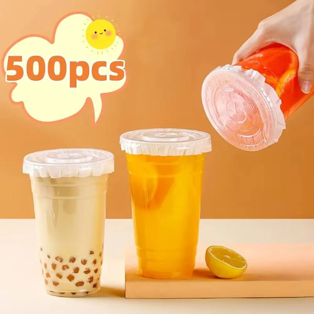 500Pcs Disposable Leakproof Sealing Paper for Beverage Cups Cup Sealing Paper Nixie