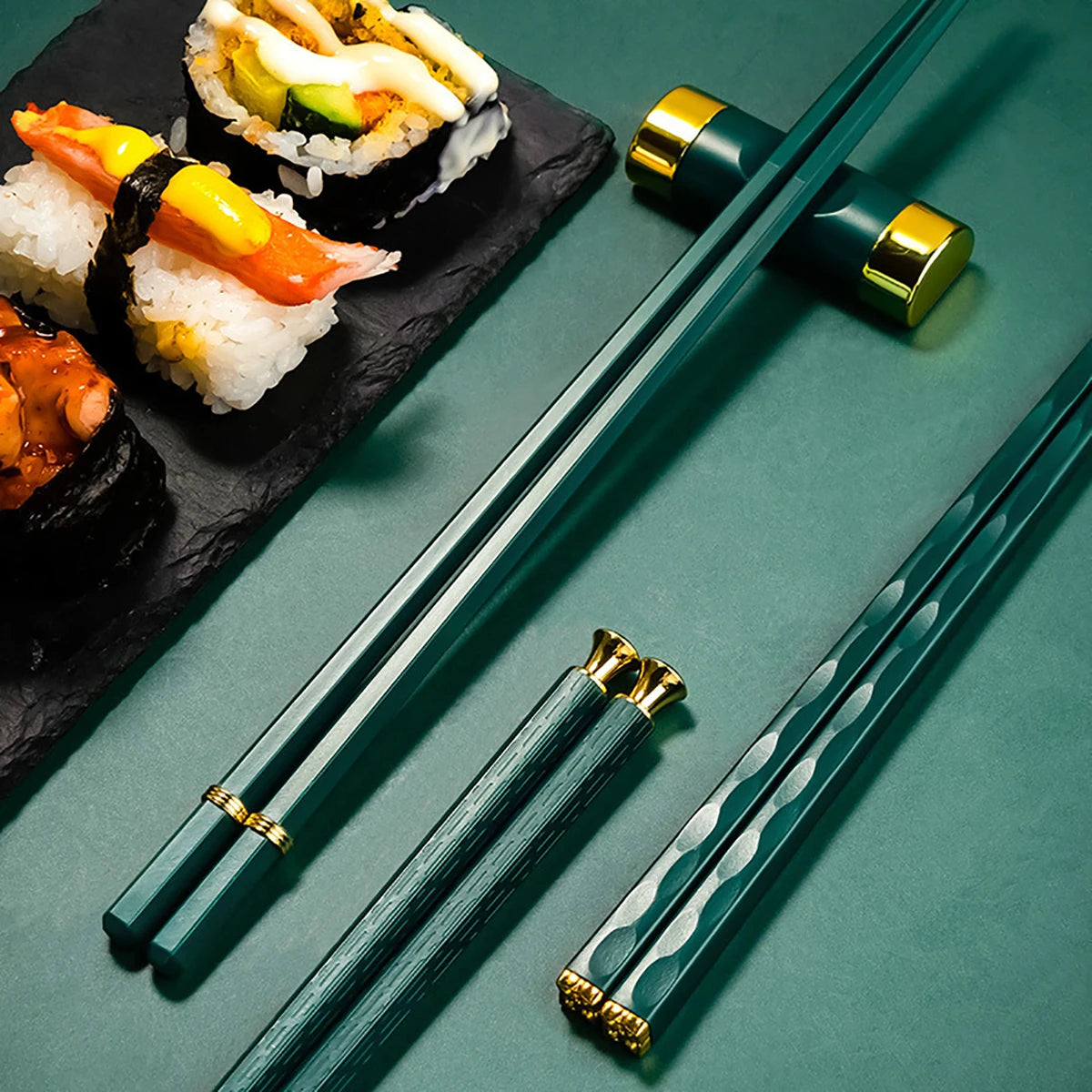 Fiberglass Chopsticks Reusable Non-Slip Dishwasher Safe 5 Pairs Reusable Chopsticks Nixie