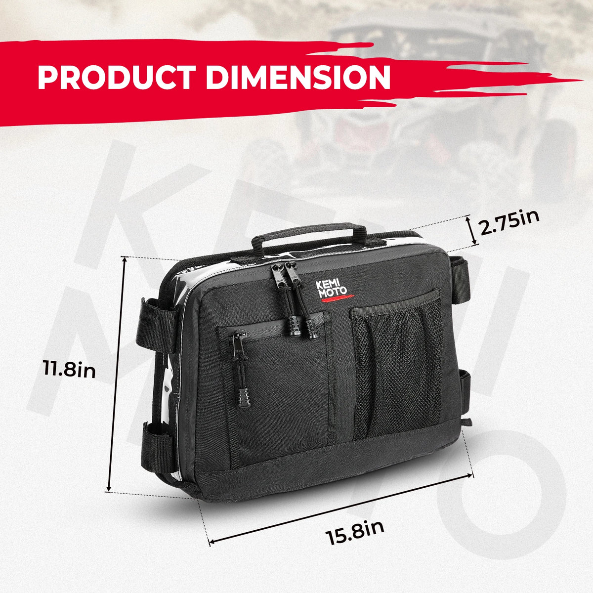 Can-Am Maverick X3 Overhead Roof Storage Bag #715004275 UTV Overhead Storage Bag Nixie